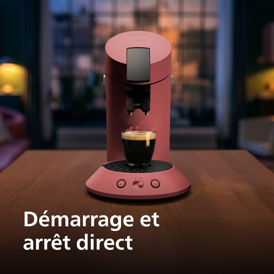 Senseo Original Plus Machine à café à dosettes,, Rouge tendre, CSA210/35 - vue 3