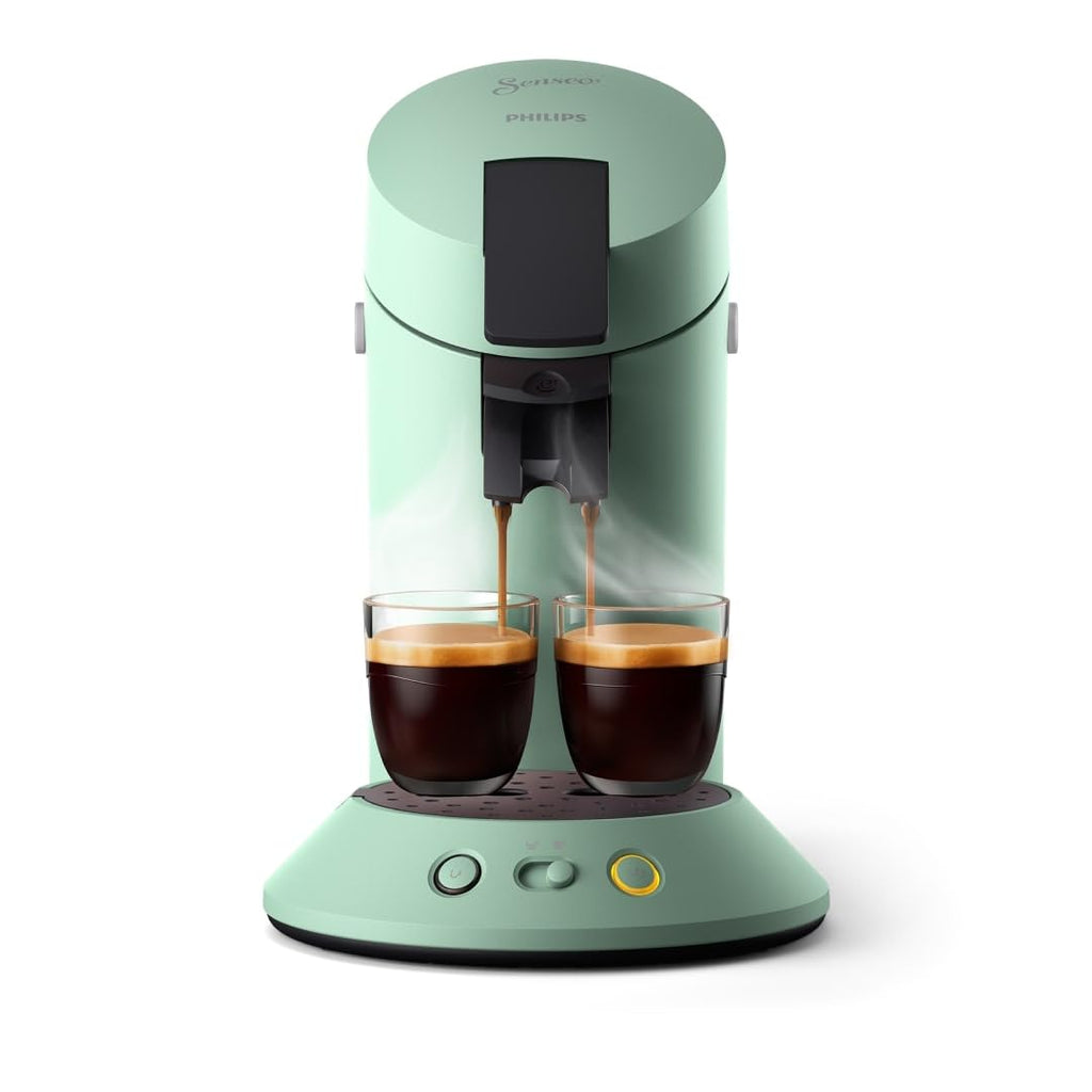 Senseo Original Plus Machine à café à dosettes, Vert Désert, CSA210/80 - vue 1