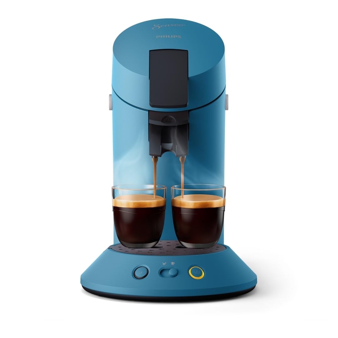 Senseo Original Plus Machine à café à dosettes, Bleu Paon CSA210/00 - vue 1