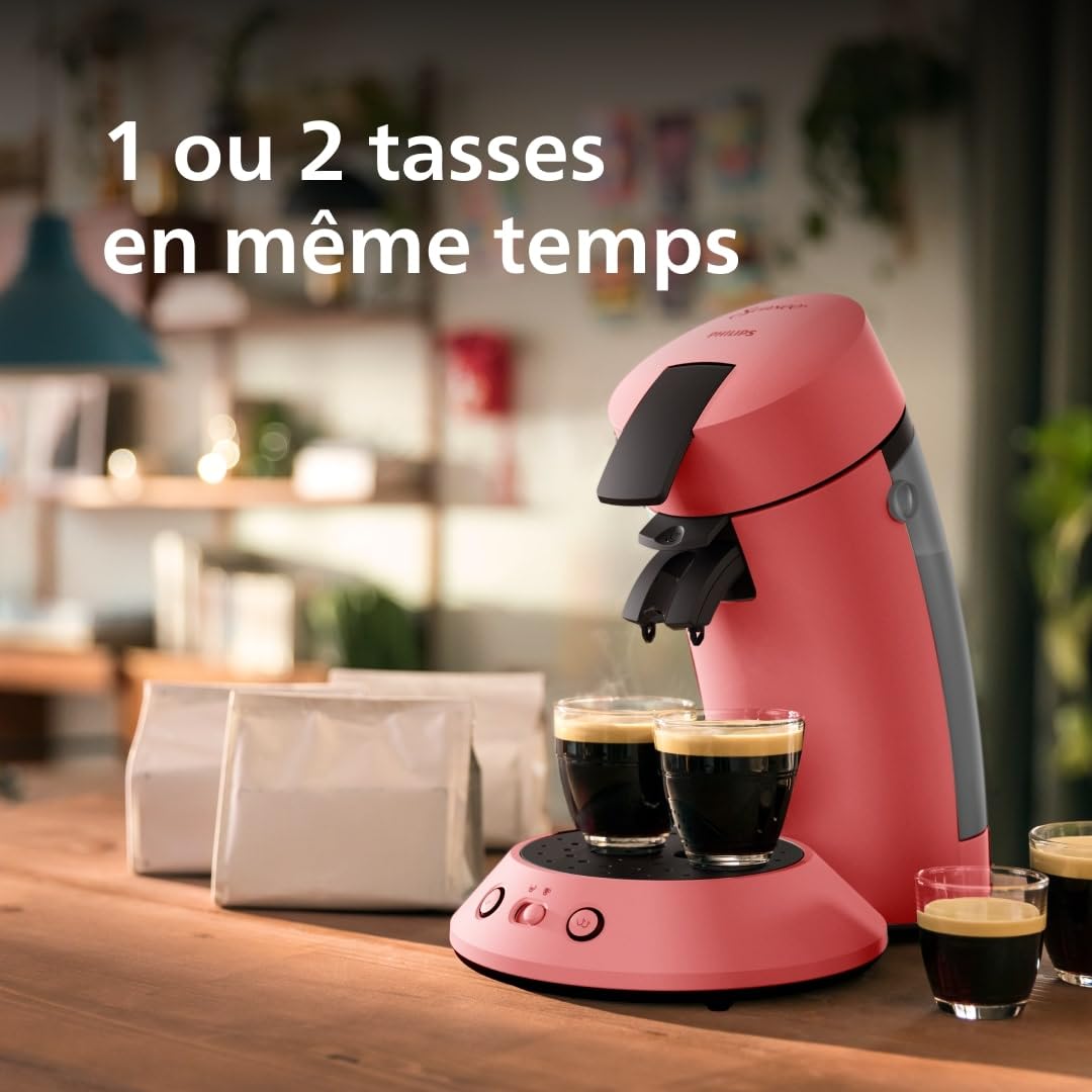 Senseo Original Plus Machine à café à dosettes,, Rouge tendre, CSA210/35 - vue 2