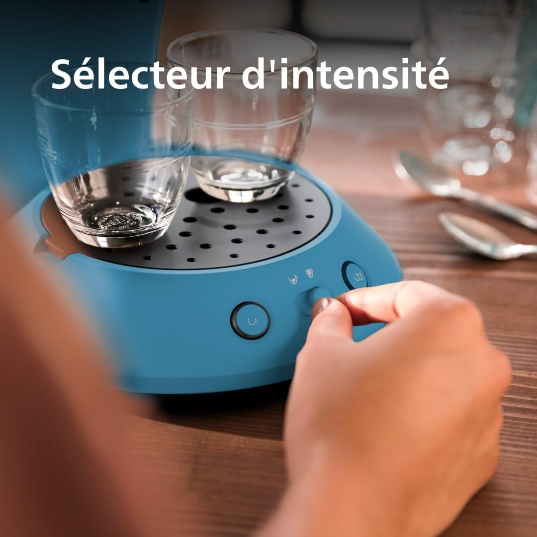 Senseo Original Plus Machine à café à dosettes, Bleu Paon CSA210/00 - vue 5