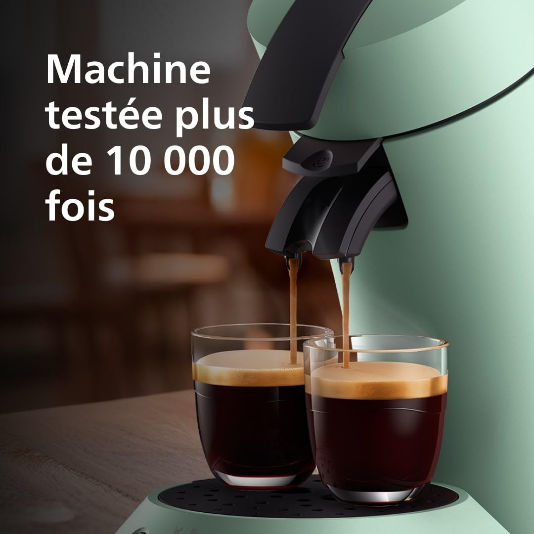 Senseo Original Plus Machine à café à dosettes, Vert Désert, CSA210/80 - vue 4