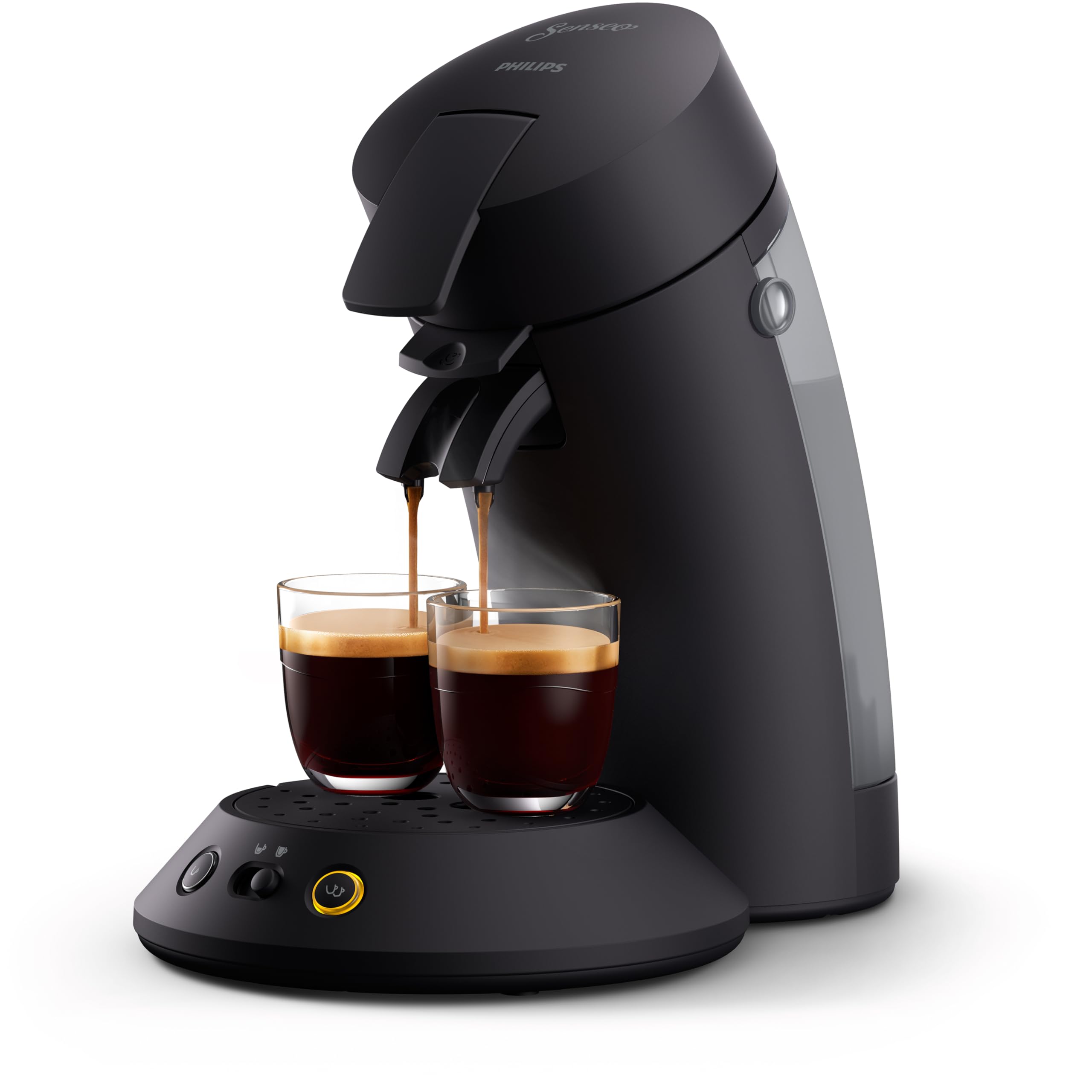 SENSEO Cafetière à dosette Original Plus - machine à café avec fonctions Crema Plus, Noir intense, CSA210/61 - vue 1