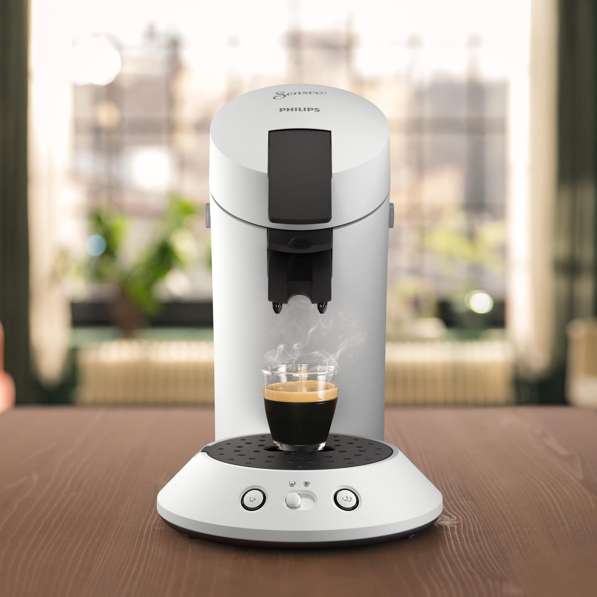 Senseo Original Plus Machine à café à dosettes, Blanc, CSA210/10 - vue 3