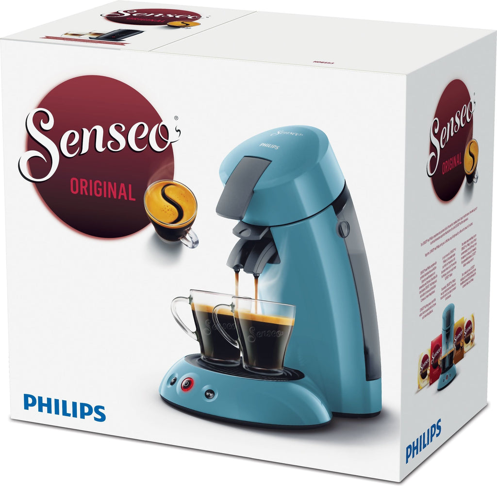 Senseo Original Machine à café à dosettes, gris, 0,7 l, 1450 W, HD6553/21, Bleu - vue 3